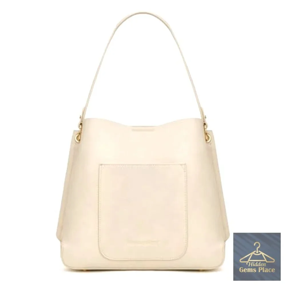 Medium Hobo Bag with Crossbody Strap, PU Leather, Spacious Interior